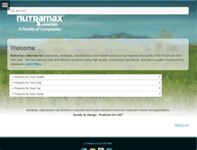 Tablet Screenshot of nutramaxlabs.com